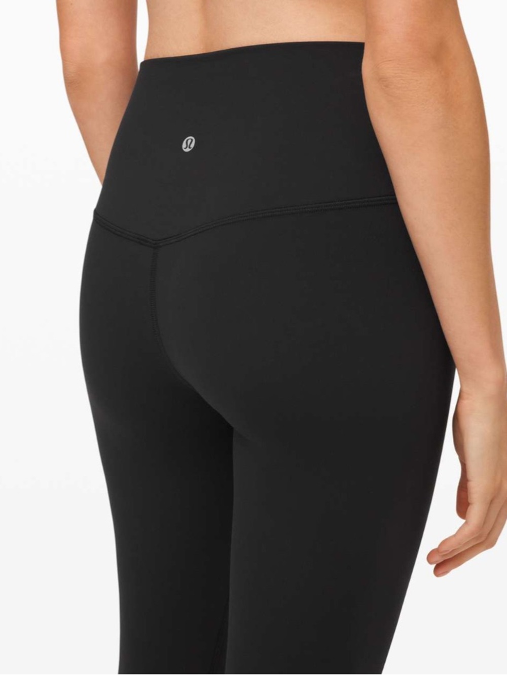 Black Lululemon Align Crop 23"